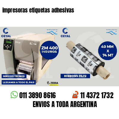 impresoras etiquetas adhesivas