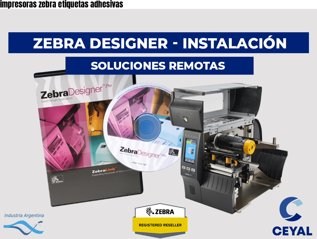 impresoras zebra etiquetas adhesivas