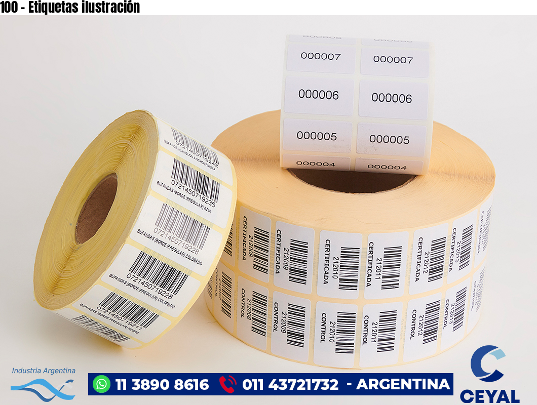 100 - Etiquetas ilustración