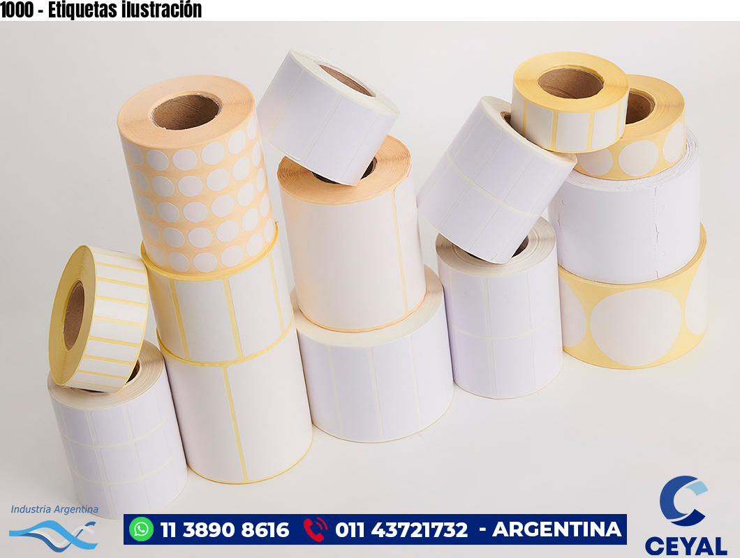 1000 - Etiquetas ilustración
