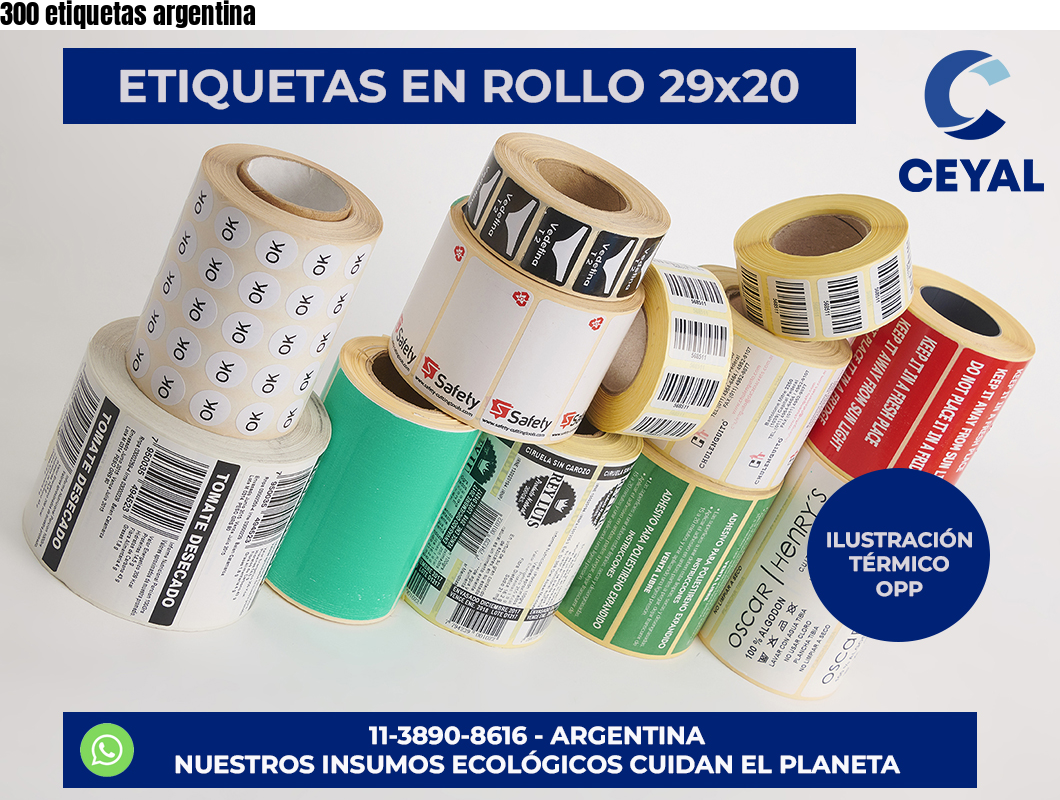 300 etiquetas argentina
