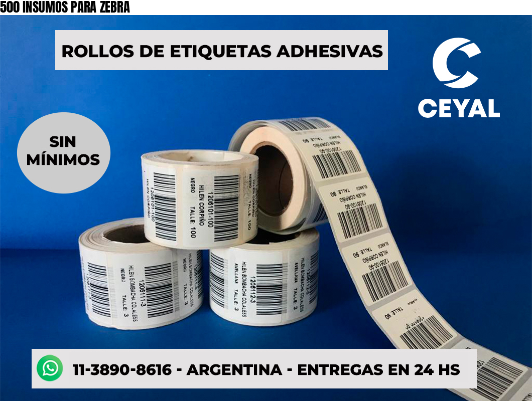 500 INSUMOS PARA ZEBRA