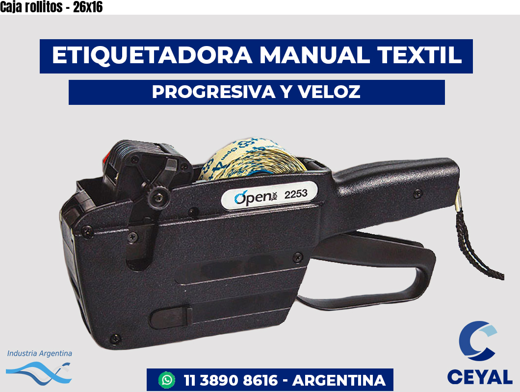Caja rollitos - 26x16