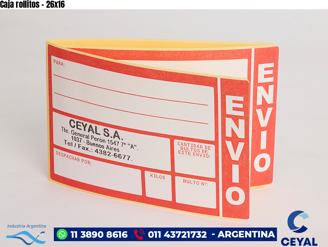 Caja rollitos - 26x16