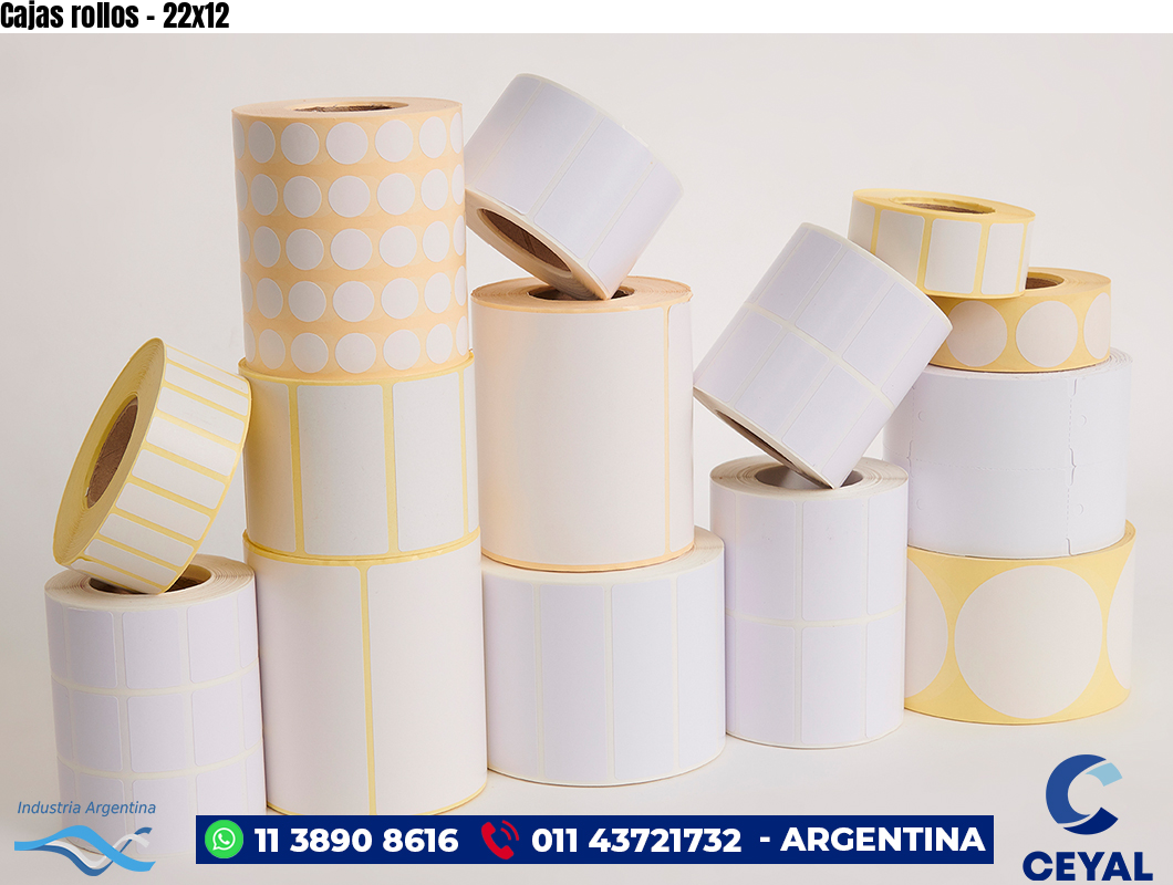Cajas rollos - 22x12
