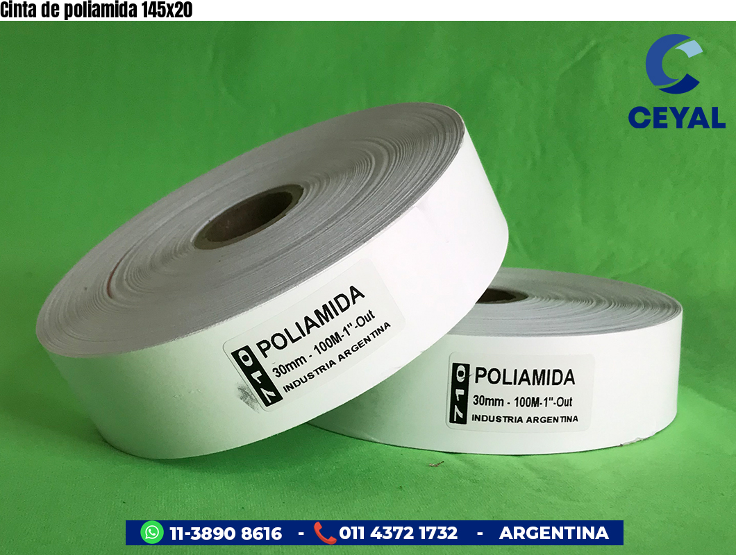 Cinta de poliamida 145×20
