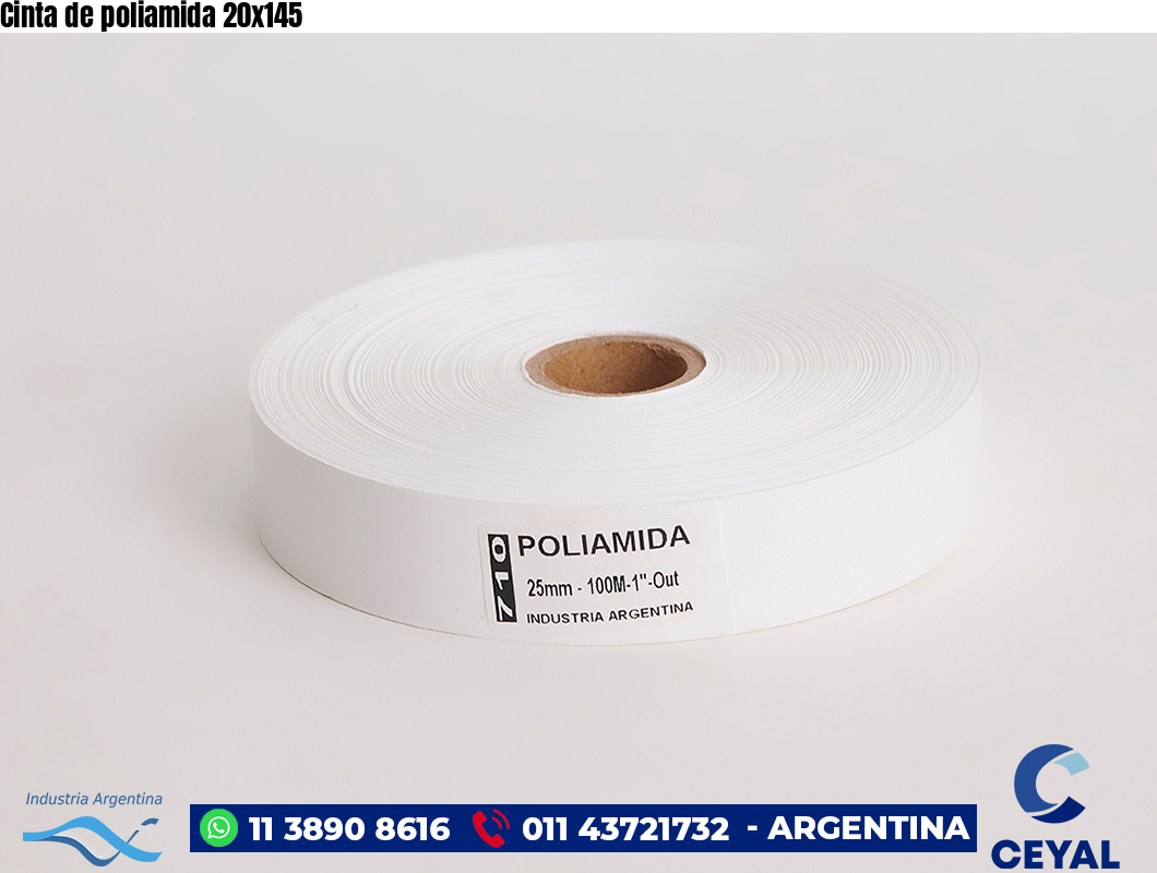 Cinta de poliamida 20×145