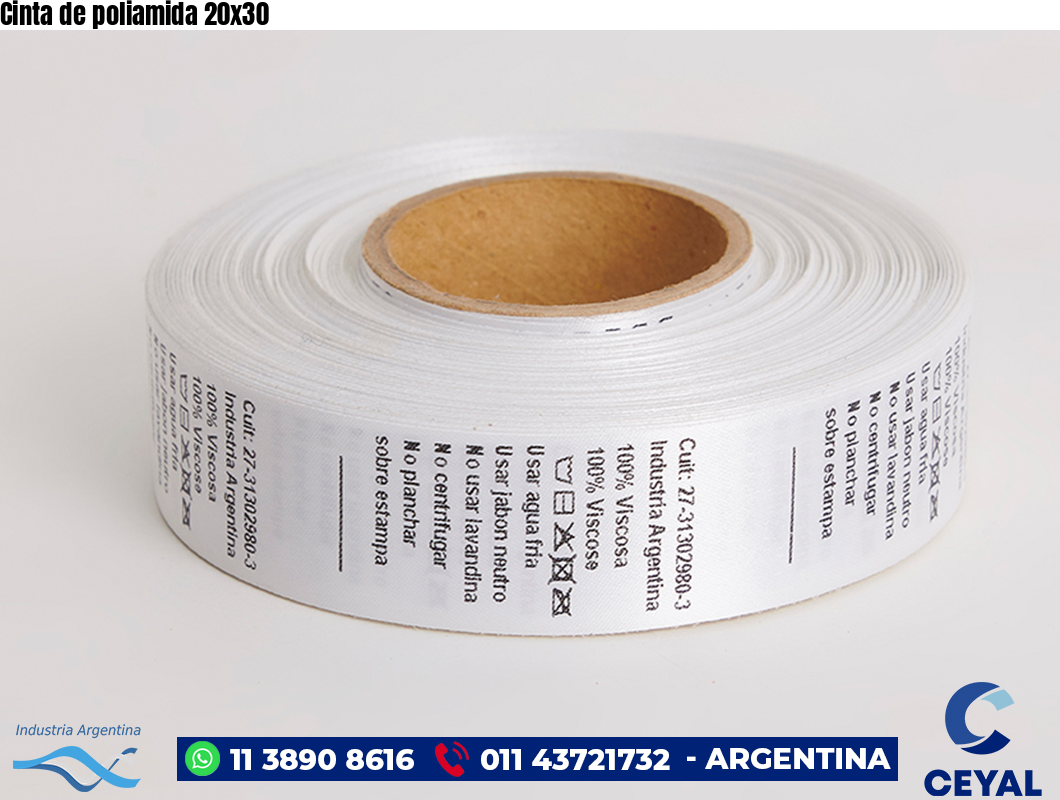Cinta de poliamida 20×30