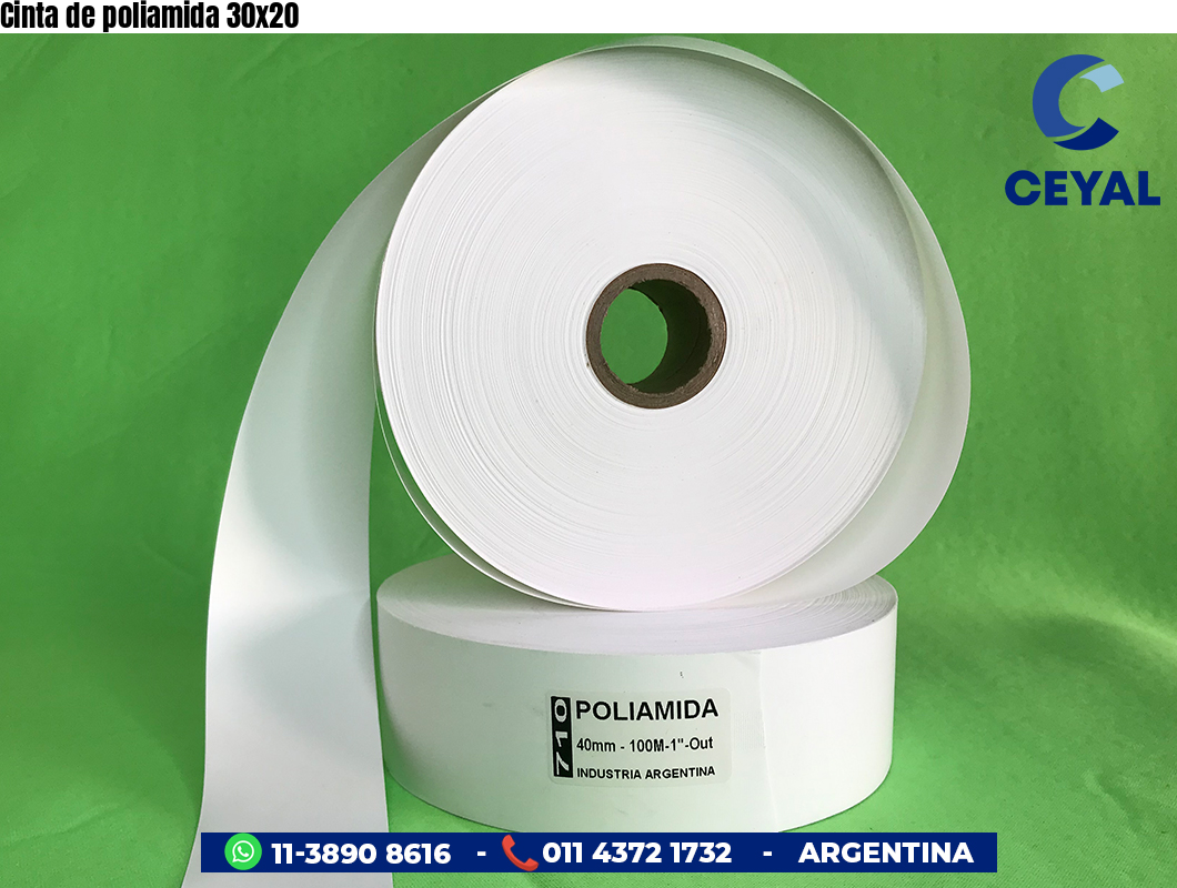 Cinta de poliamida 30×20