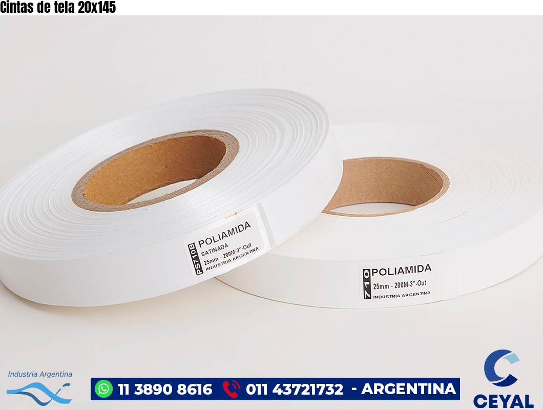 Cintas de tela 20×145