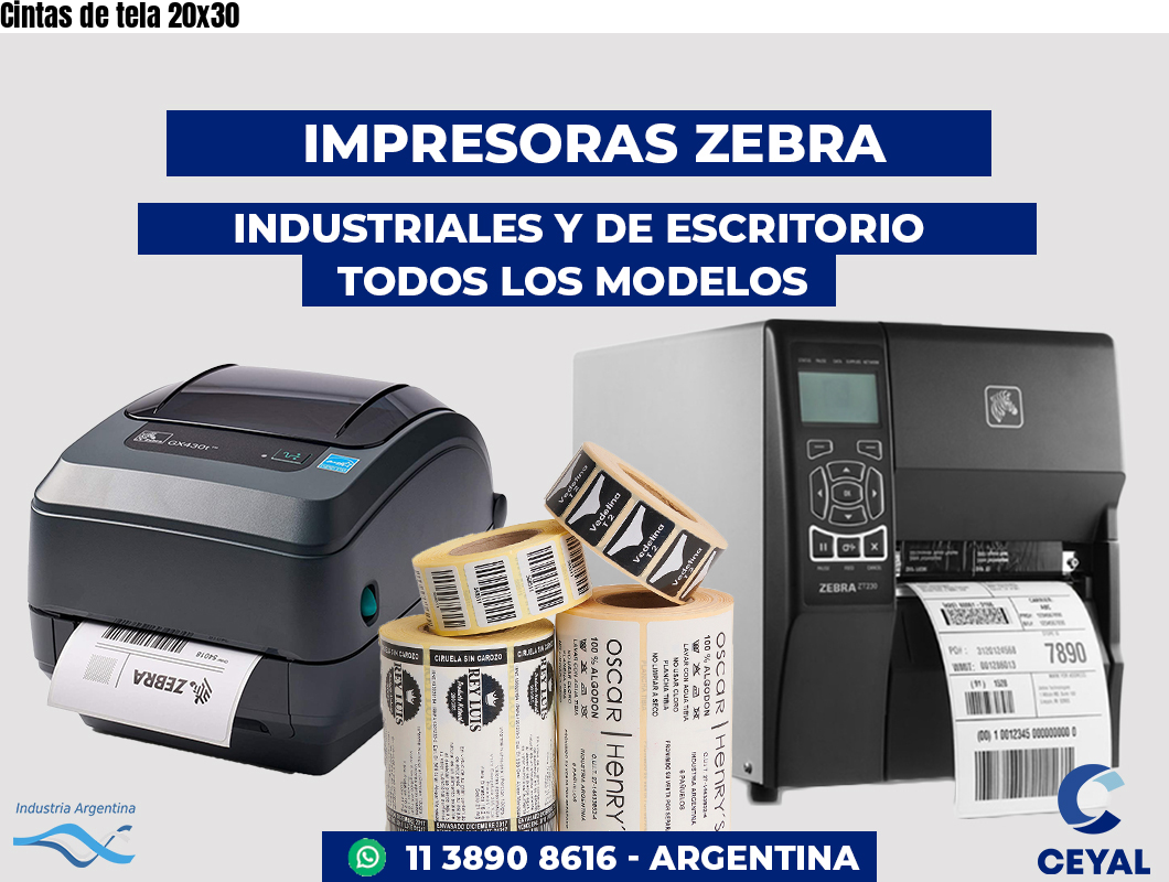 Cintas de tela 20x30