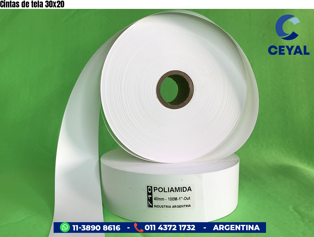 Cintas de tela 30×20