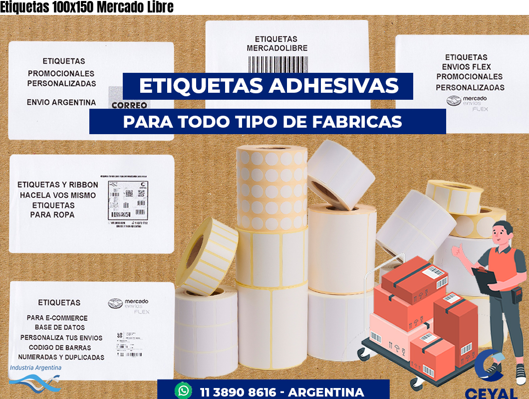 Etiquetas 100x150 Mercado Libre