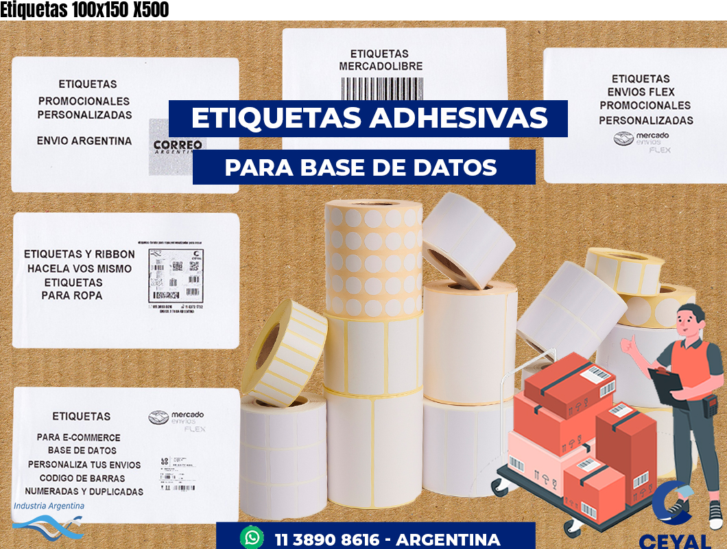 Etiquetas 100x150 X500