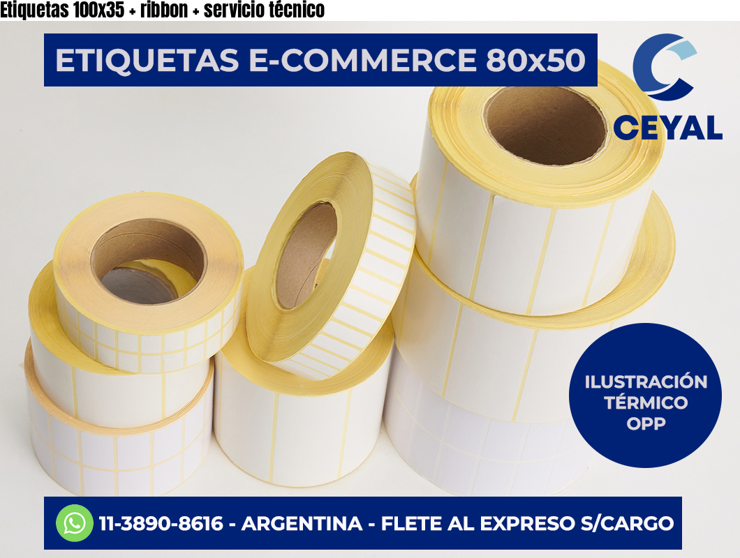 Etiquetas 100×35   ribbon   servicio técnico