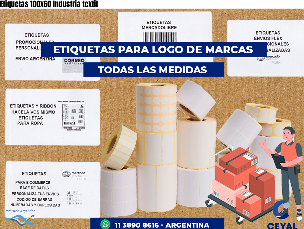 Etiquetas 100x60 Industria textil