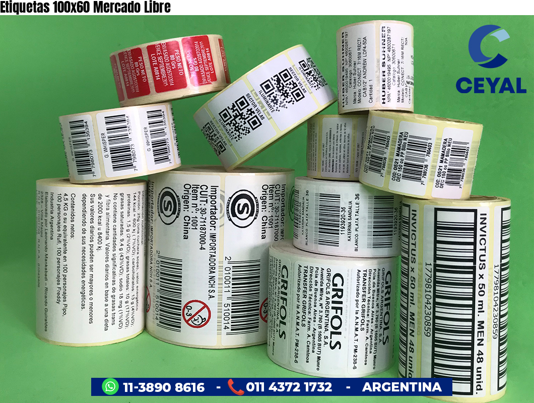 Etiquetas 100x60 Mercado Libre