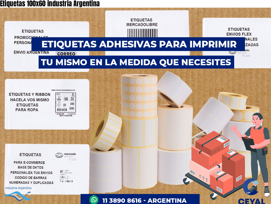 Etiquetas 100x60 industria Argentina