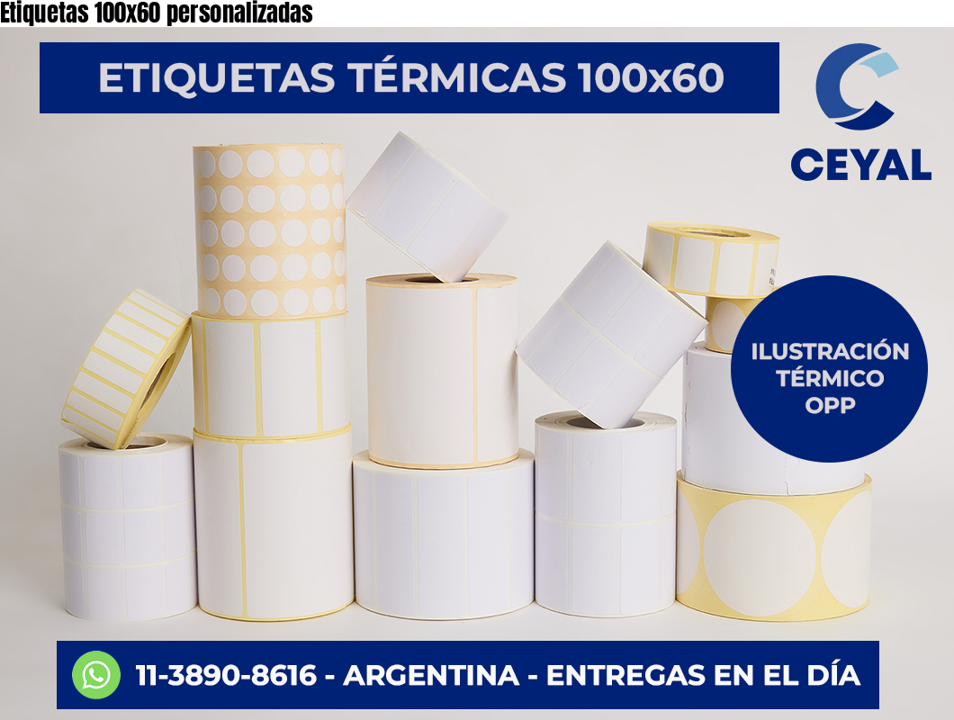 Etiquetas 100×60 personalizadas