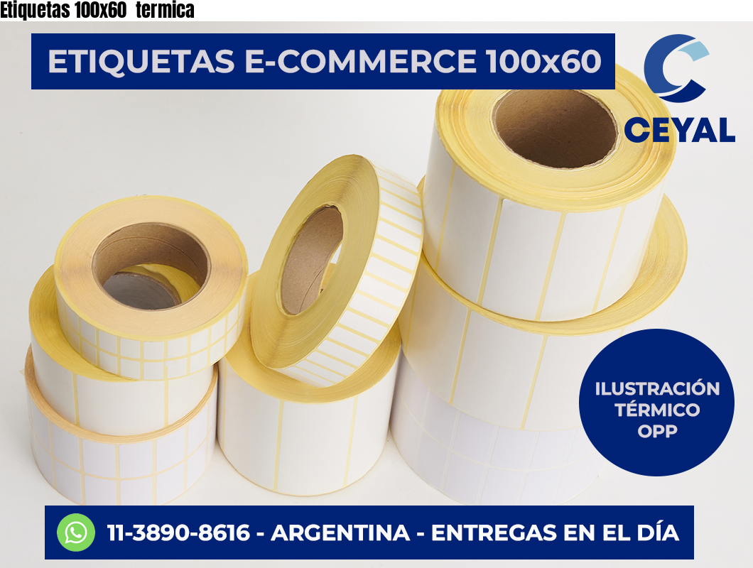 Etiquetas 100×60  termica