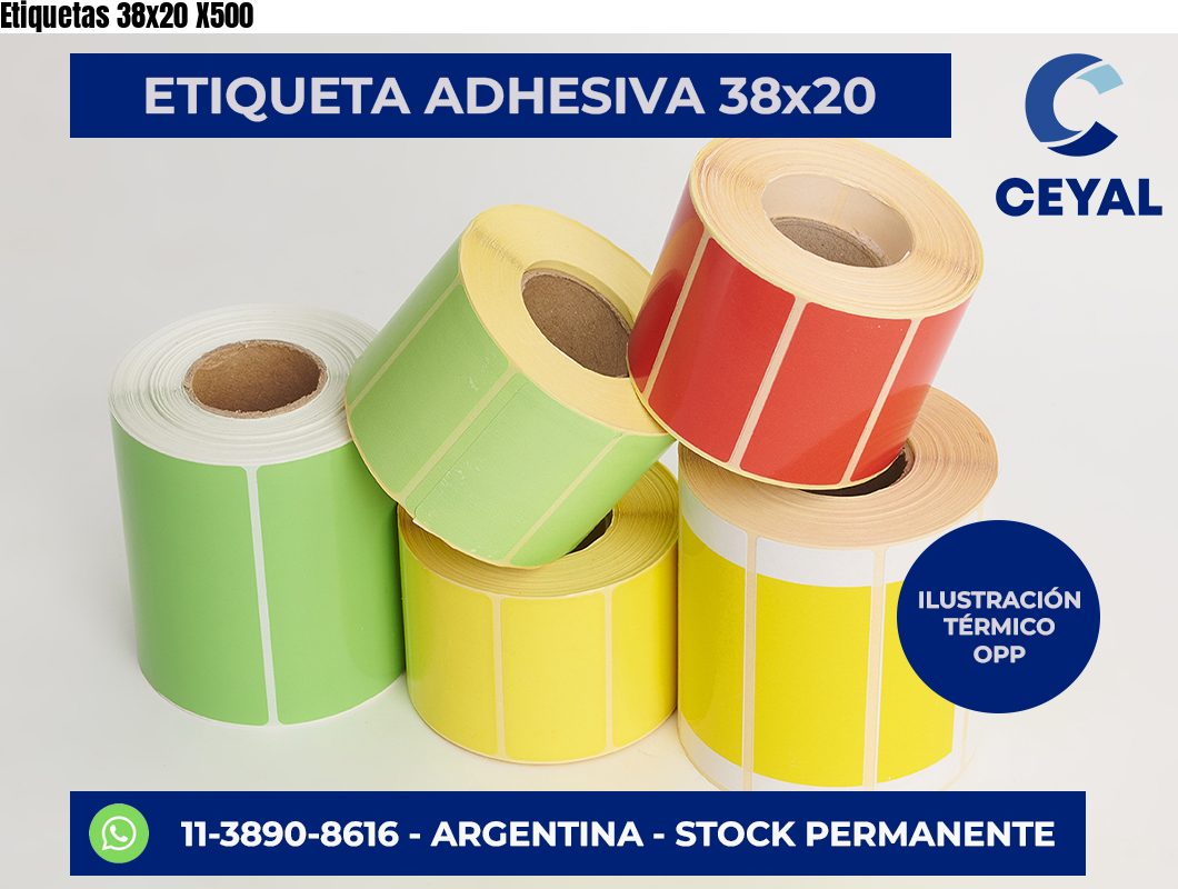 Etiquetas 38×20 X500