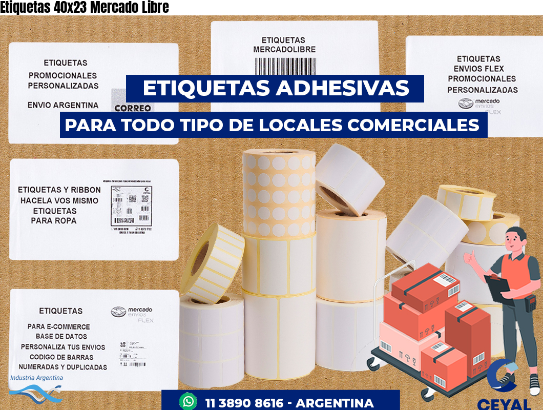 Etiquetas 40x23 Mercado Libre