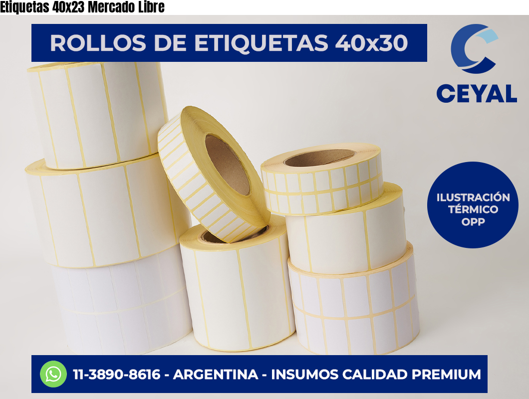 Etiquetas 40×23 Mercado Libre