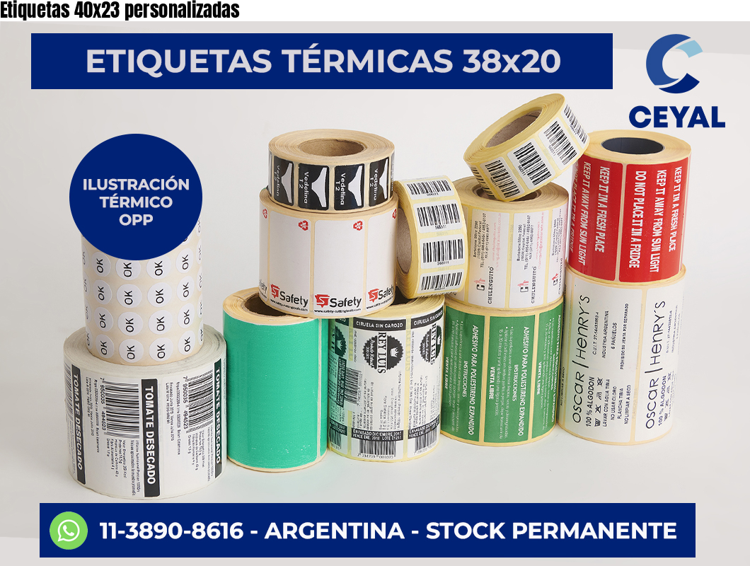 Etiquetas 40×23 personalizadas