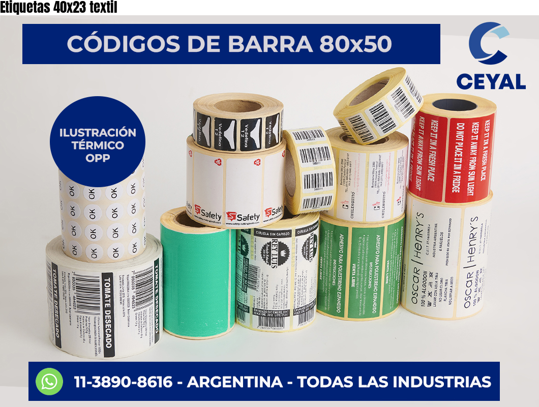 Etiquetas 40×23 textil