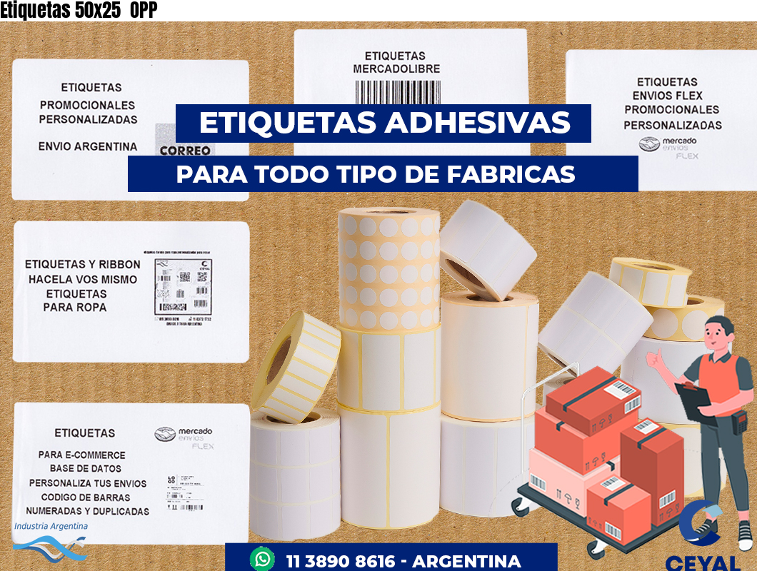 Etiquetas 50x25  OPP