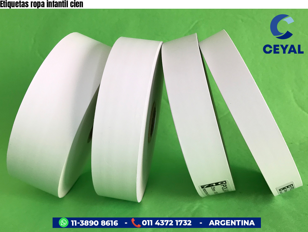 Etiquetas ropa infantil cien