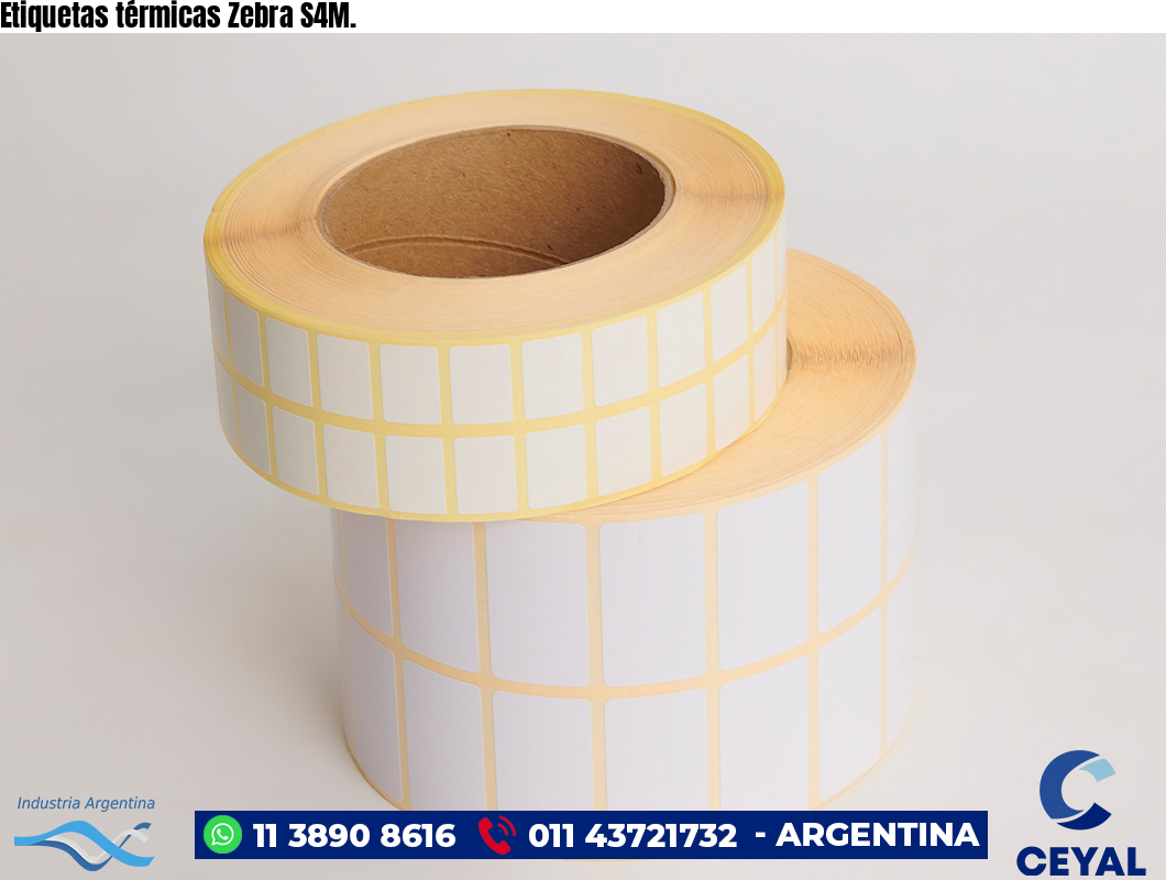 Etiquetas térmicas Zebra S4M.