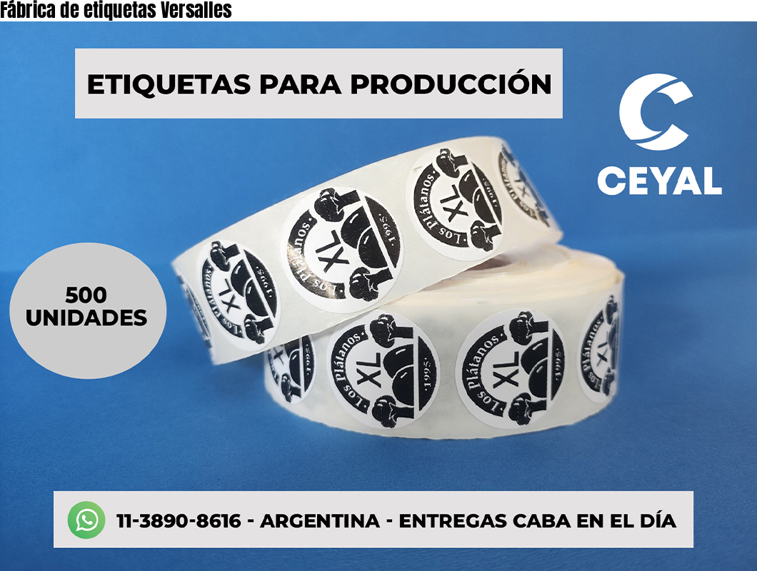 Fábrica de etiquetas Versalles