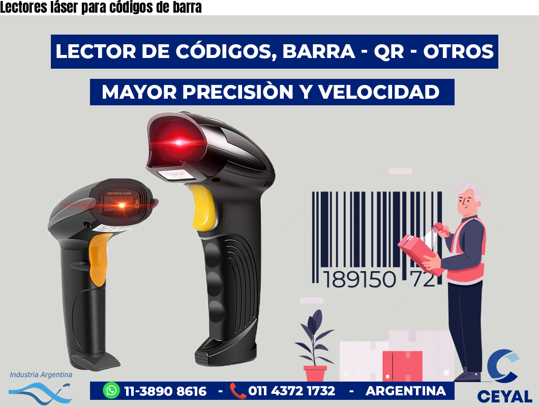 Lectores láser para códigos de barra