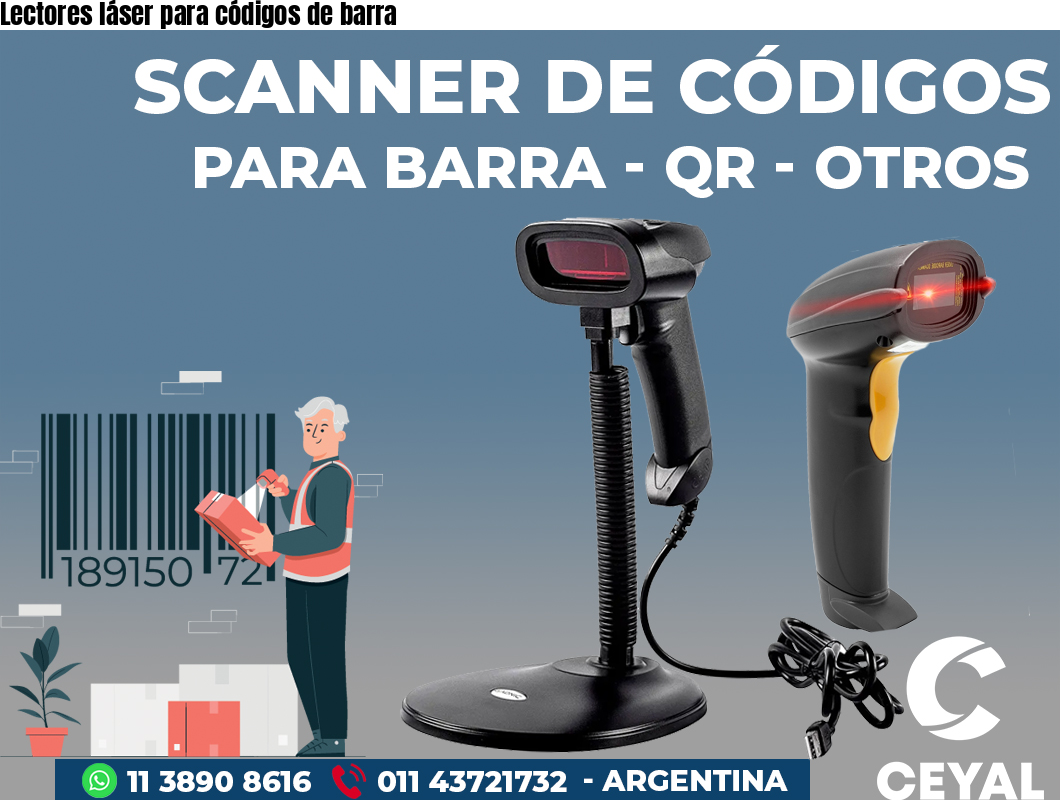 Lectores láser para códigos de barra