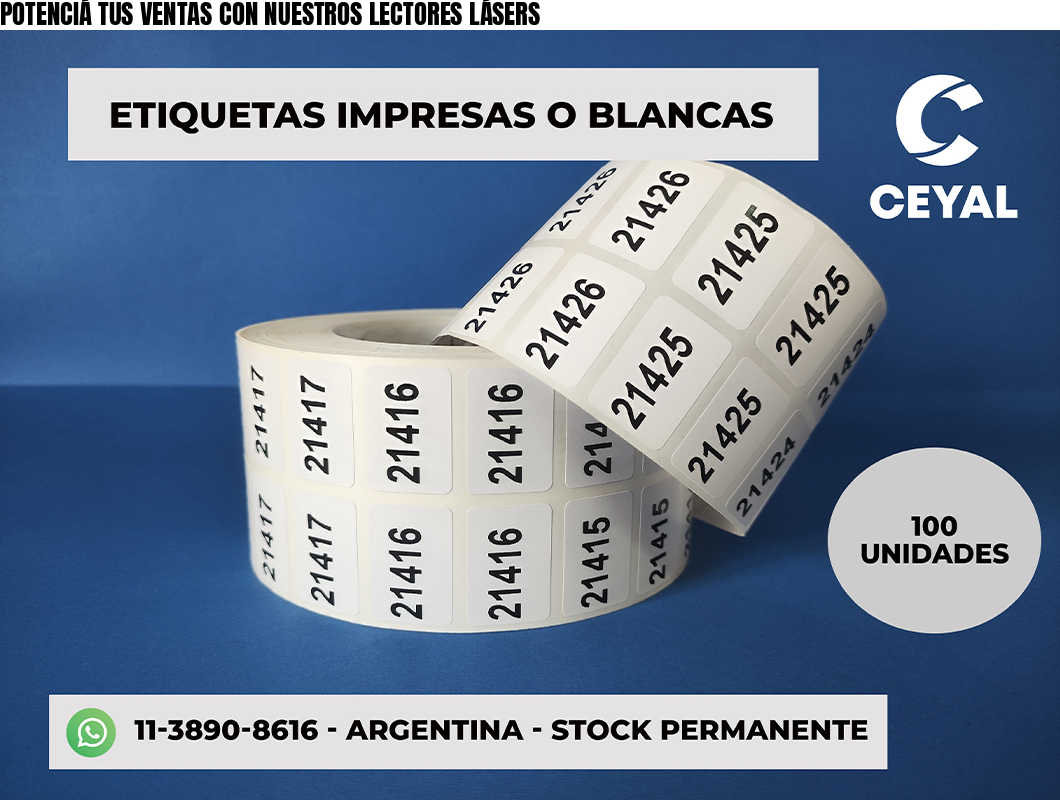 POTENCIÁ TUS VENTAS CON NUESTROS LECTORES LÁSERS