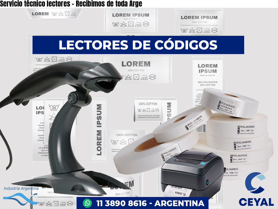 Servicio técnico lectores - Recibimos de toda Arge