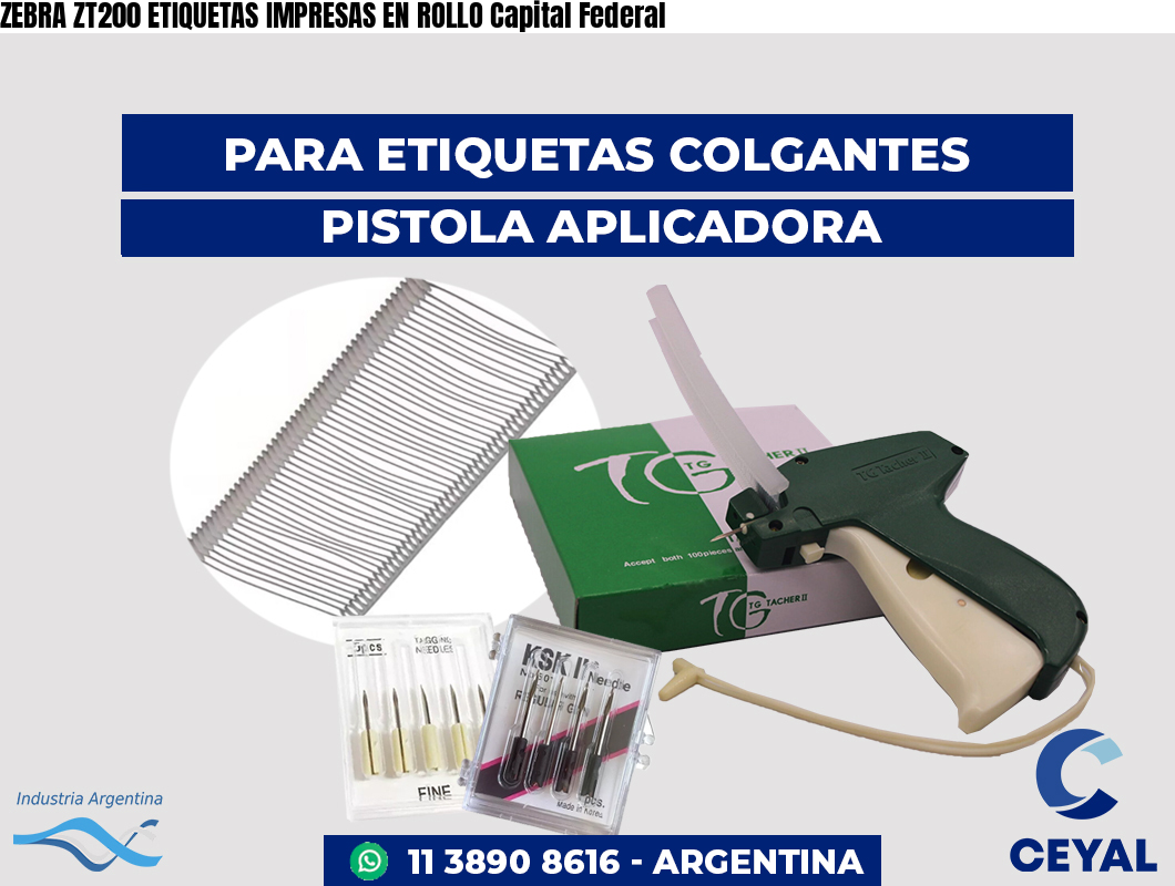 ZEBRA ZT200 ETIQUETAS IMPRESAS EN ROLLO Capital Federal