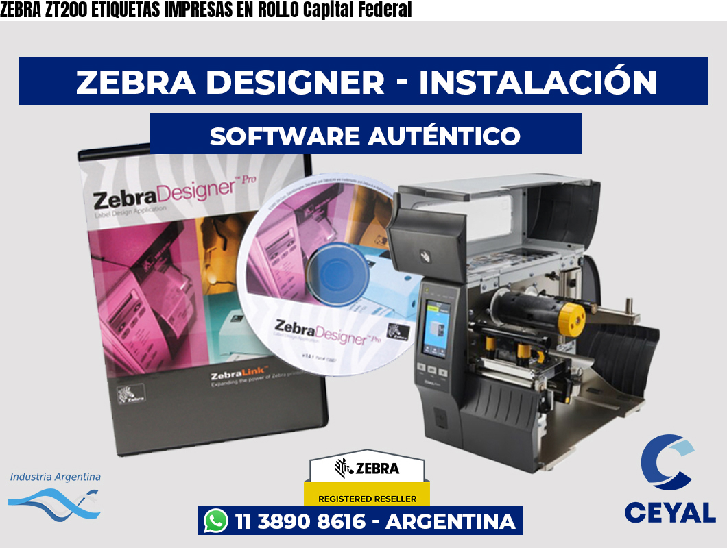 ZEBRA ZT200 ETIQUETAS IMPRESAS EN ROLLO Capital Federal
