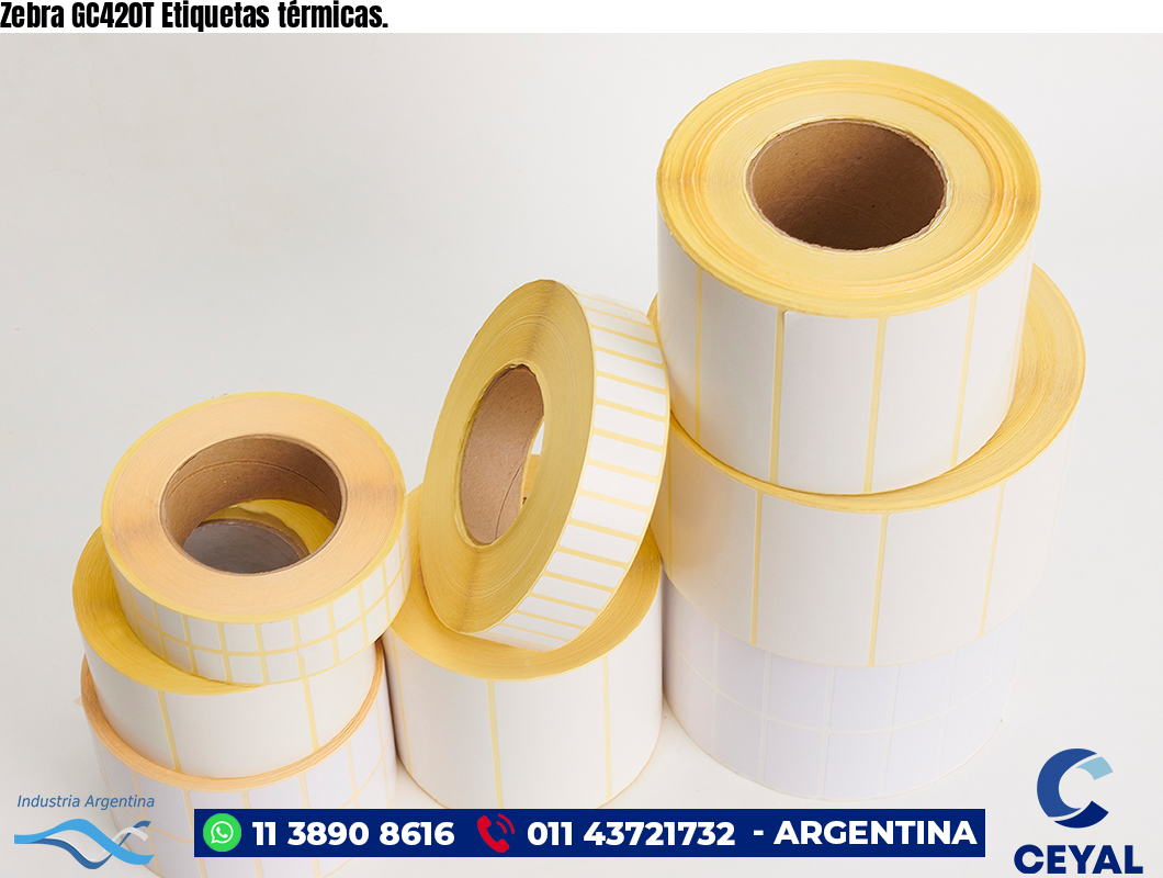 Zebra GC420T Etiquetas térmicas.