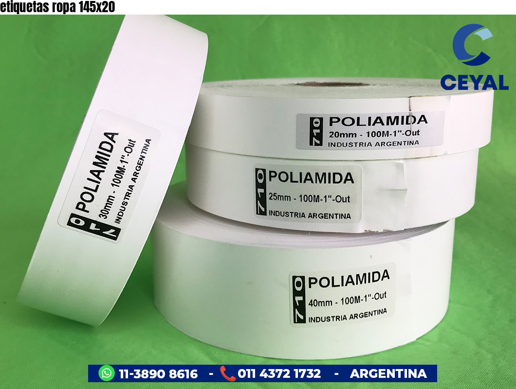 etiquetas ropa 145×20