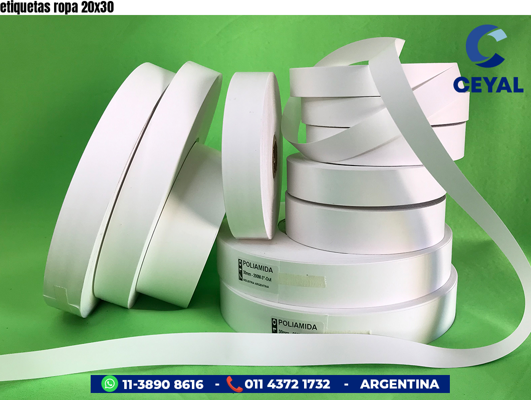 etiquetas ropa 20x30