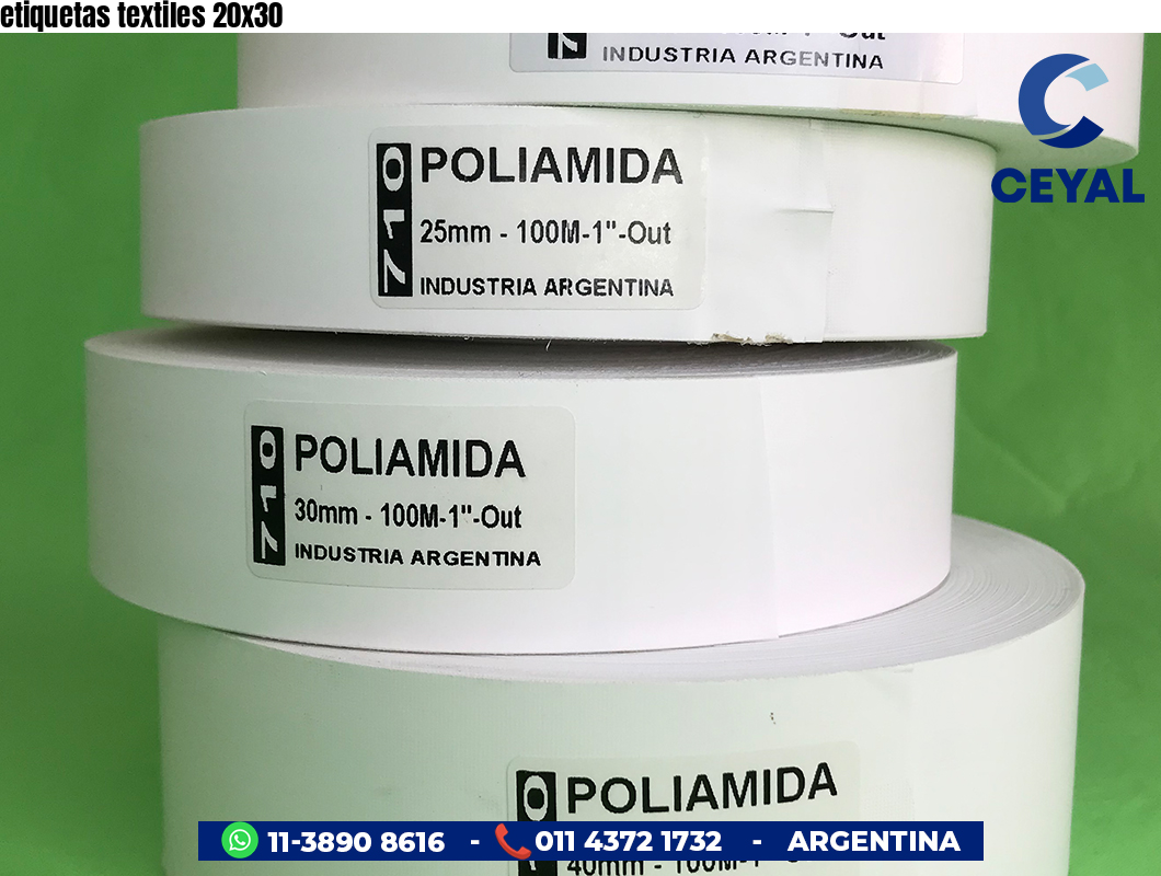 etiquetas textiles 20x30