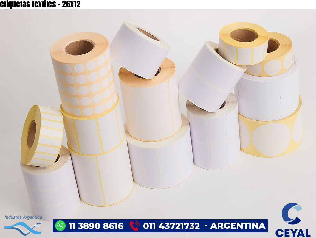 etiquetas textiles - 26x12