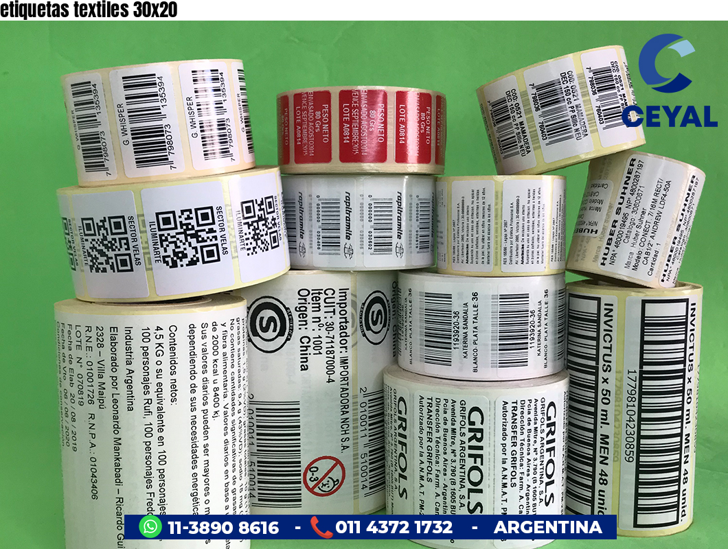 etiquetas textiles 30x20