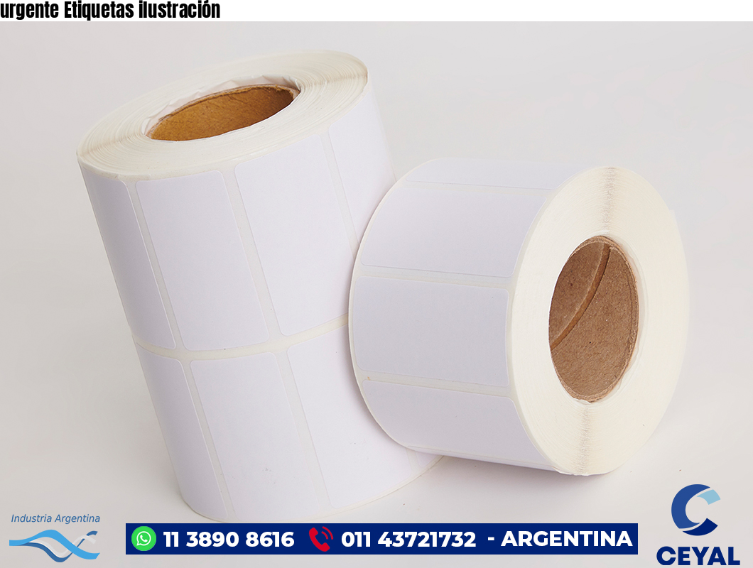 urgente Etiquetas ilustración