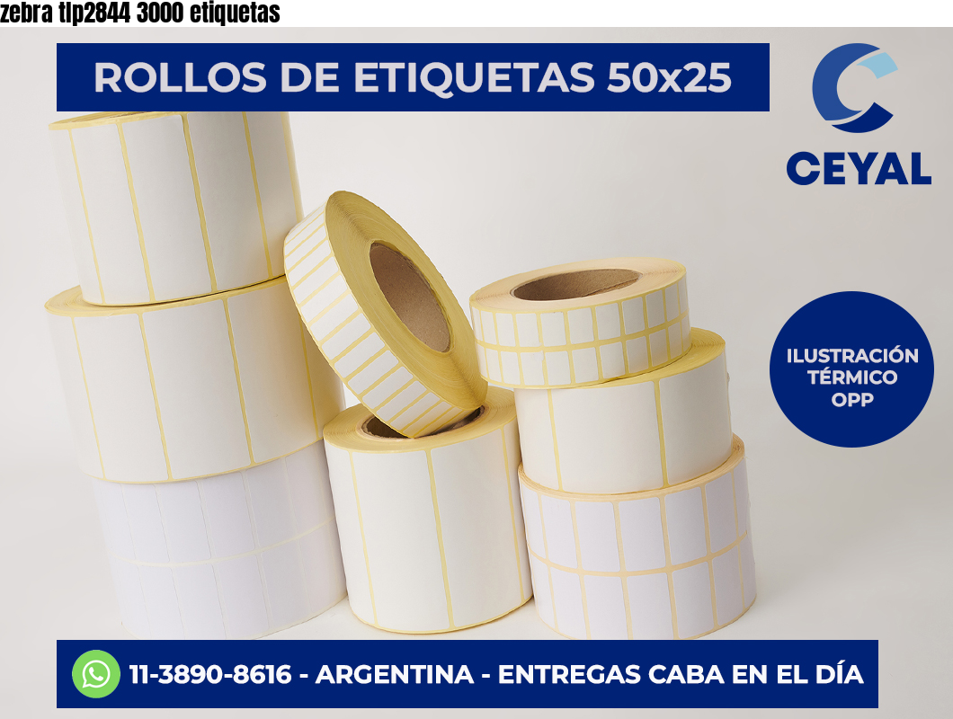 zebra tlp2844 3000 etiquetas