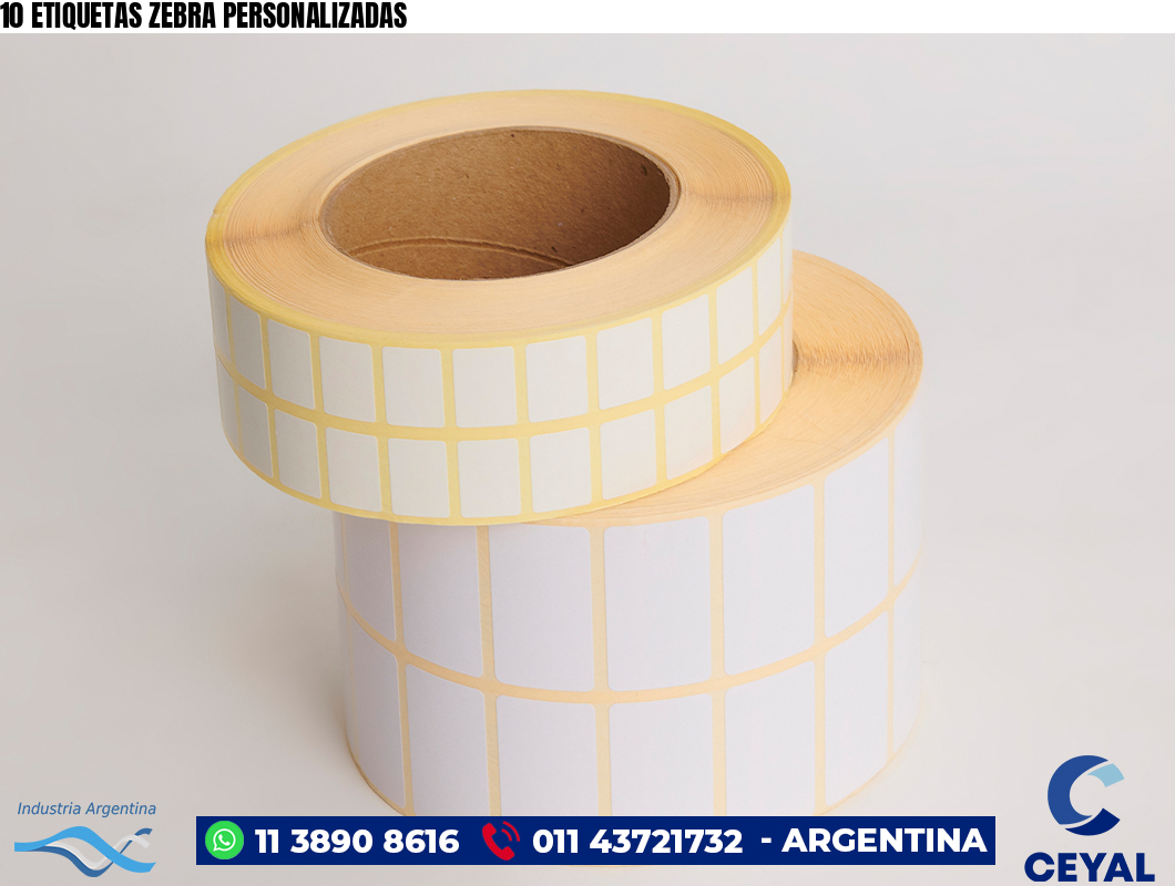 10 ETIQUETAS ZEBRA PERSONALIZADAS