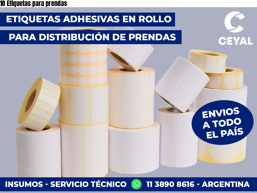 10 Etiquetas para prendas