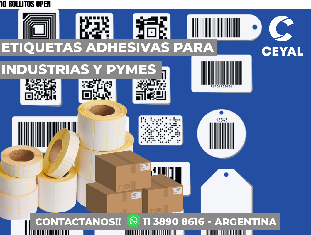 10 ROLLITOS OPEN